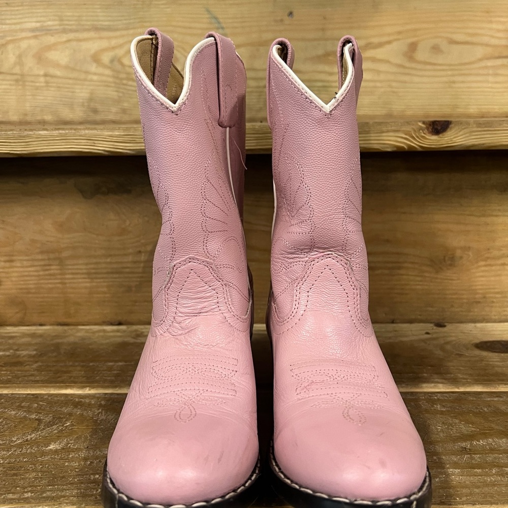 Masters Pink Leather Cowboy Boots